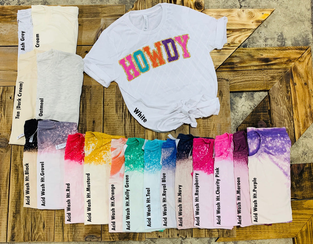 Howdy w/ Glitter Print